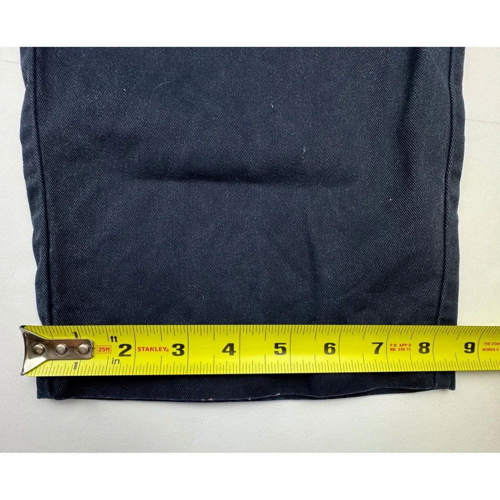Vintage Polo Ralph Lauren Chinos 33x30 Cotton Navy Blue Pleated Relaxed USA Made
